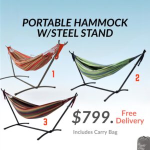 Portable Hammock with Steel Stand