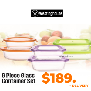 Westinghouse 6 Piece Glass Container Set